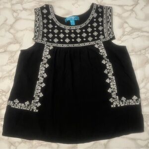 Buttons Embroidered Top